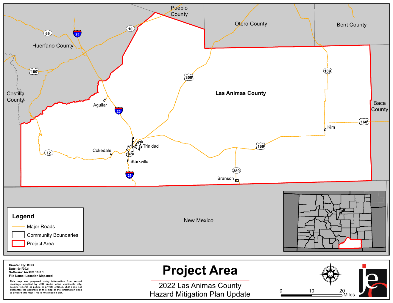 Las Animas County Hazard Mitigation Plan Update JEO Architecture